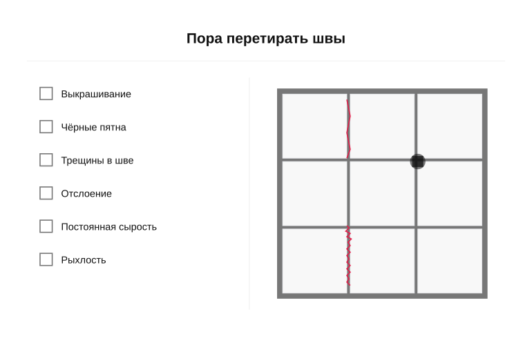 Памятка: когда пора перетирать швы